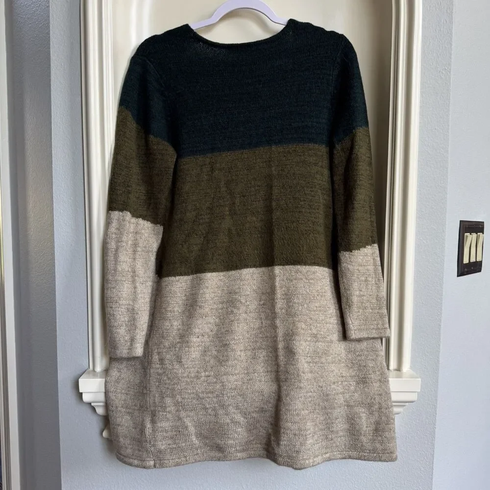 Apt. 9 Women's Colorblock Sweater Coatigan Size Small - Picture 2 of 3